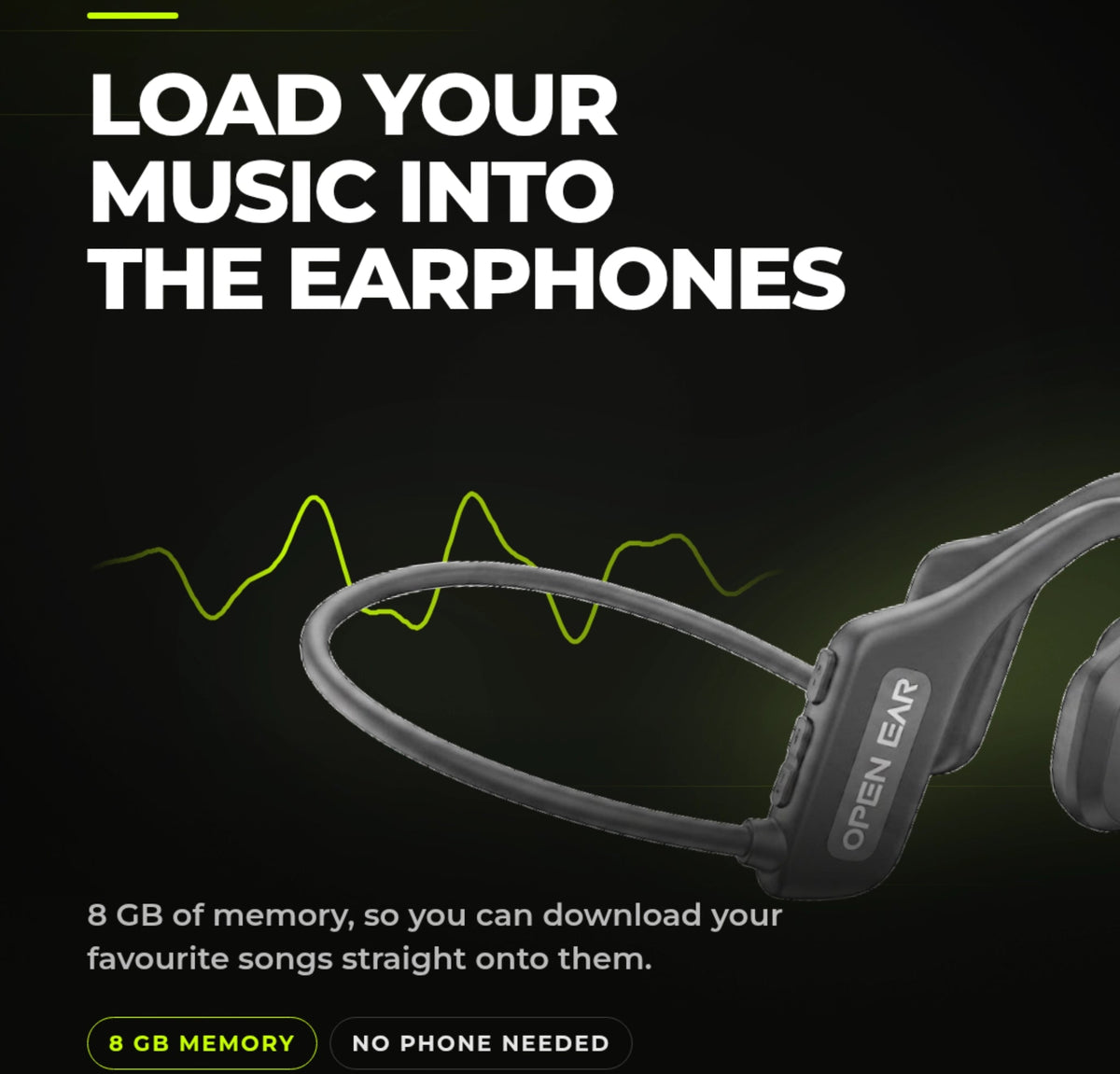 8GB onboard | Leave the phone in the locker